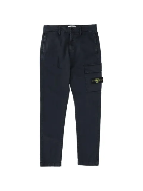 Stone Island Junior logo-patch cargo pants