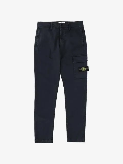 Stone Island Junior logo-patch cargo pants