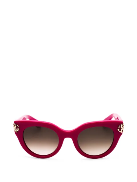 Roberto Cavalli logo-detail cat-eye sunglasses