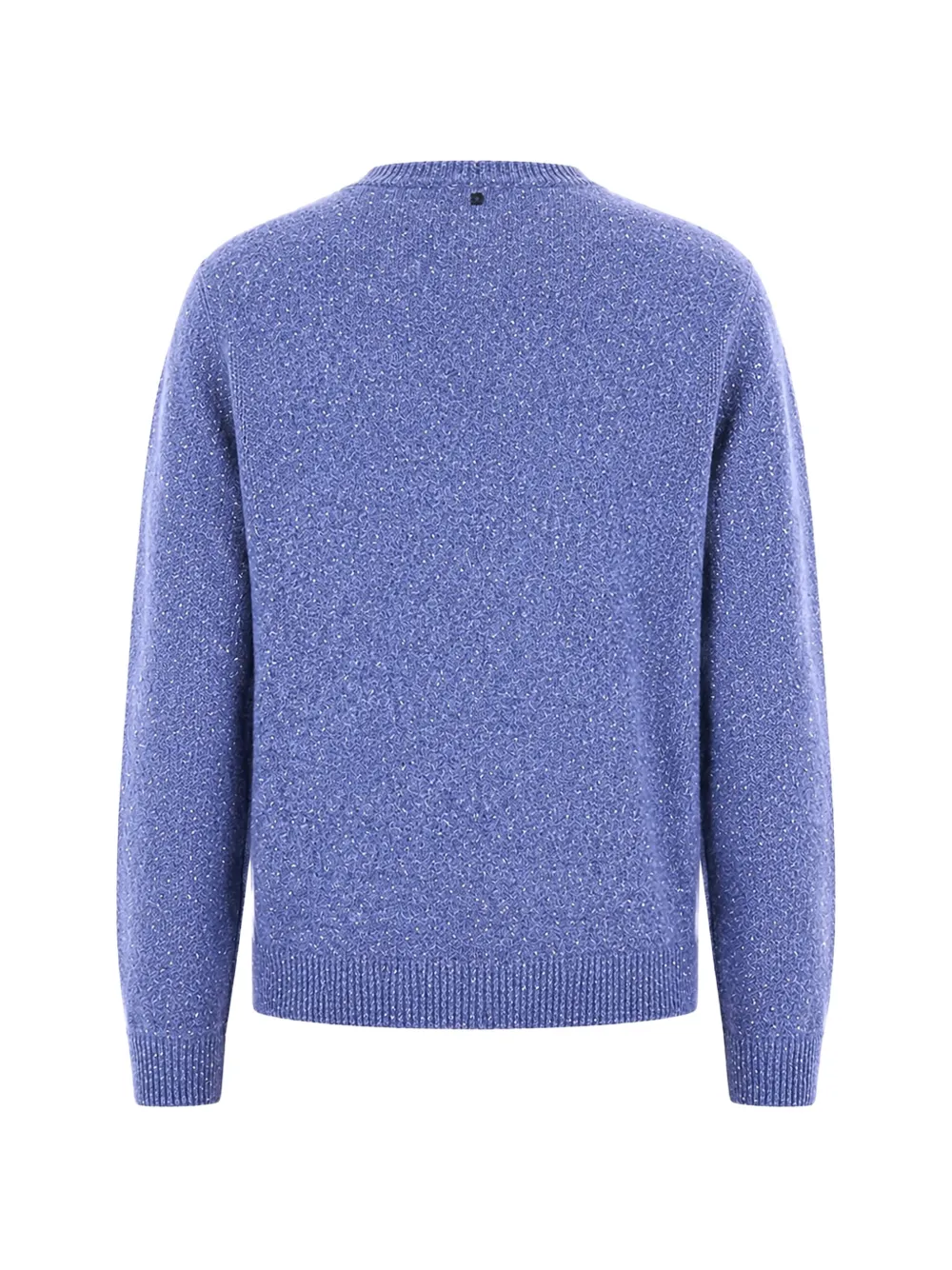 DONDUP Gebreide wollen trui met vlekken Blauw