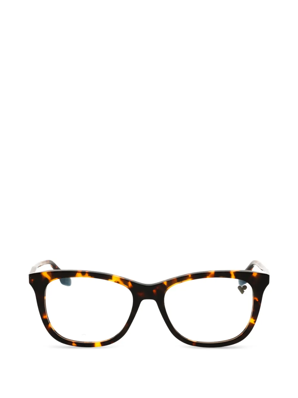 Victoria Beckham Eyewear tortoiseshell-effect square-frame glasses - Marrone