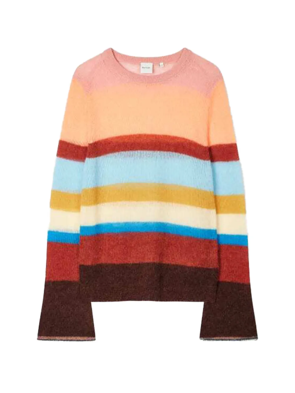 Paul Smith alpaca-wool blend 'signature stripe' sweater - Marrone