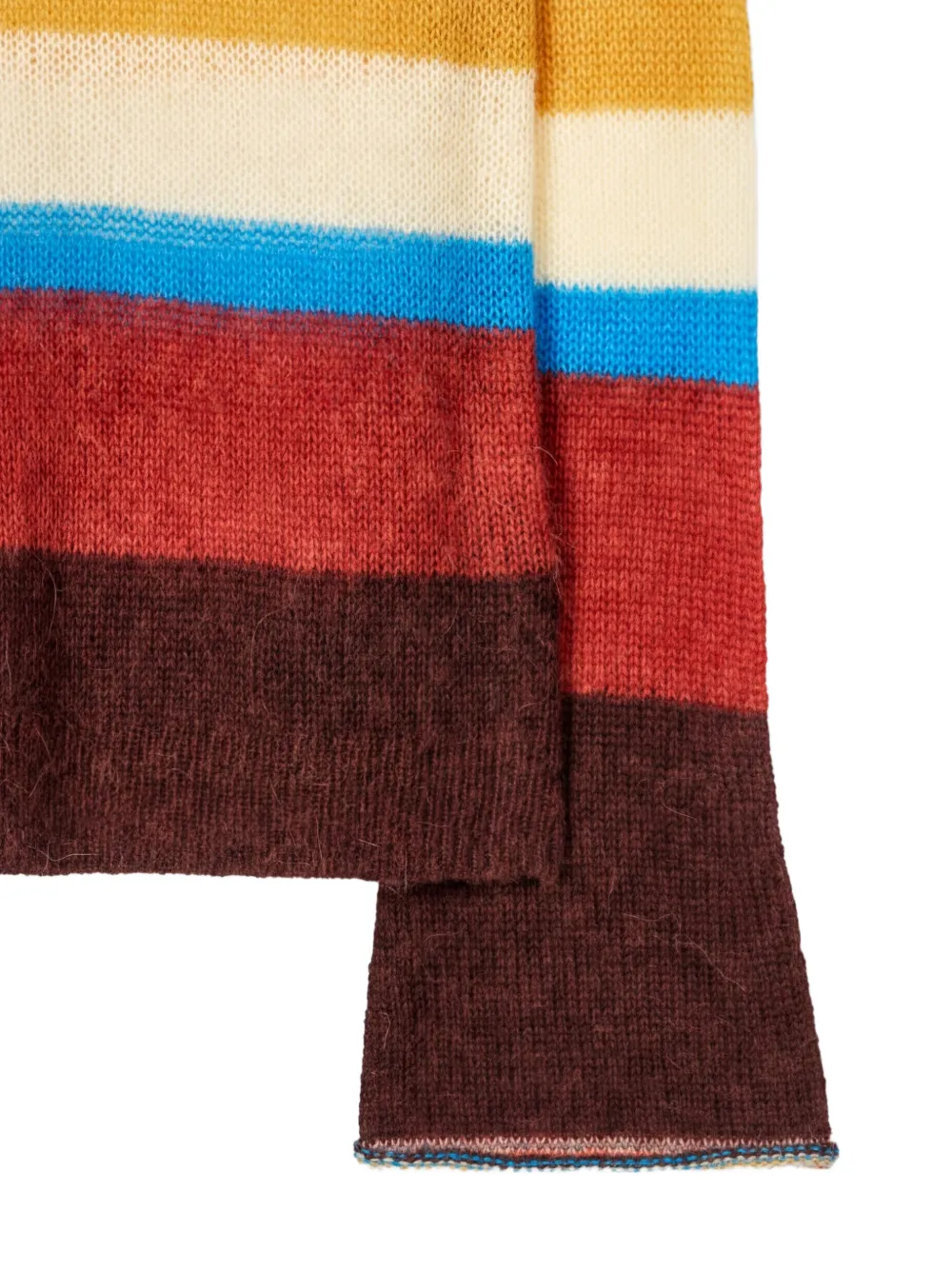Paul Smith Trui van alpacawolblend met kenmerkende streep Bruin