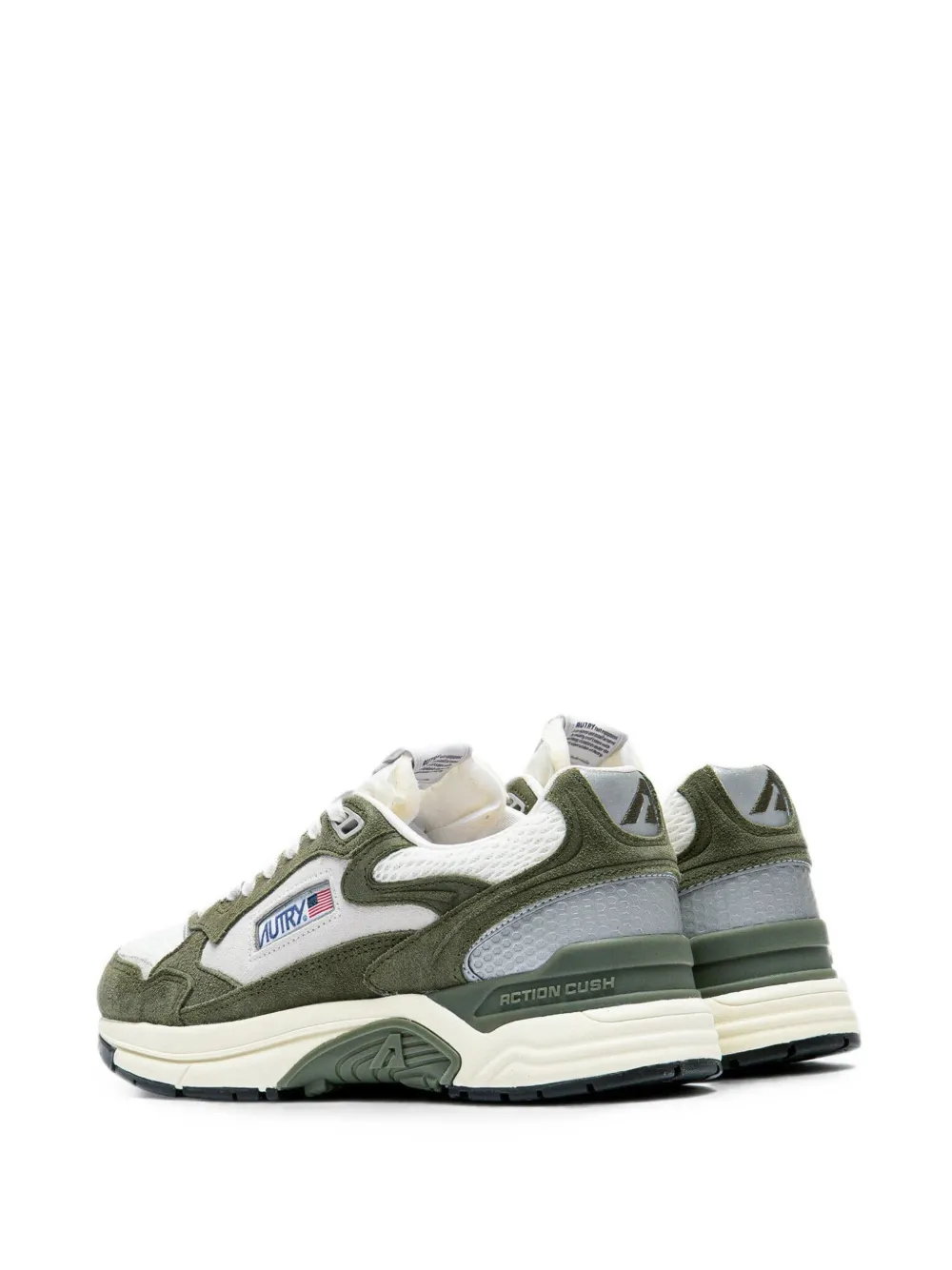 Autry Hyperway panelled suede sneakers Groen