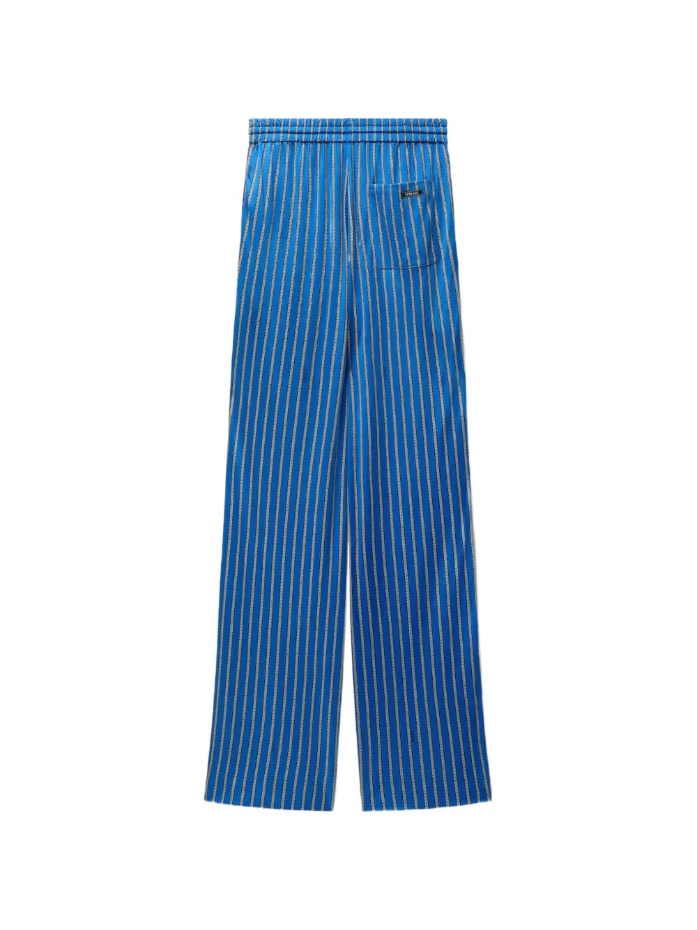 Versace Viscose-jersey broek met print Blauw