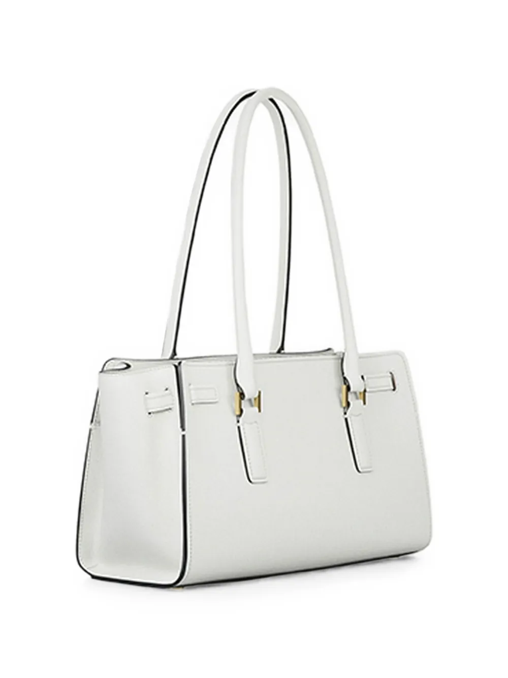 Michael Kors Kleine Hamilton Moderne leren tas Wit