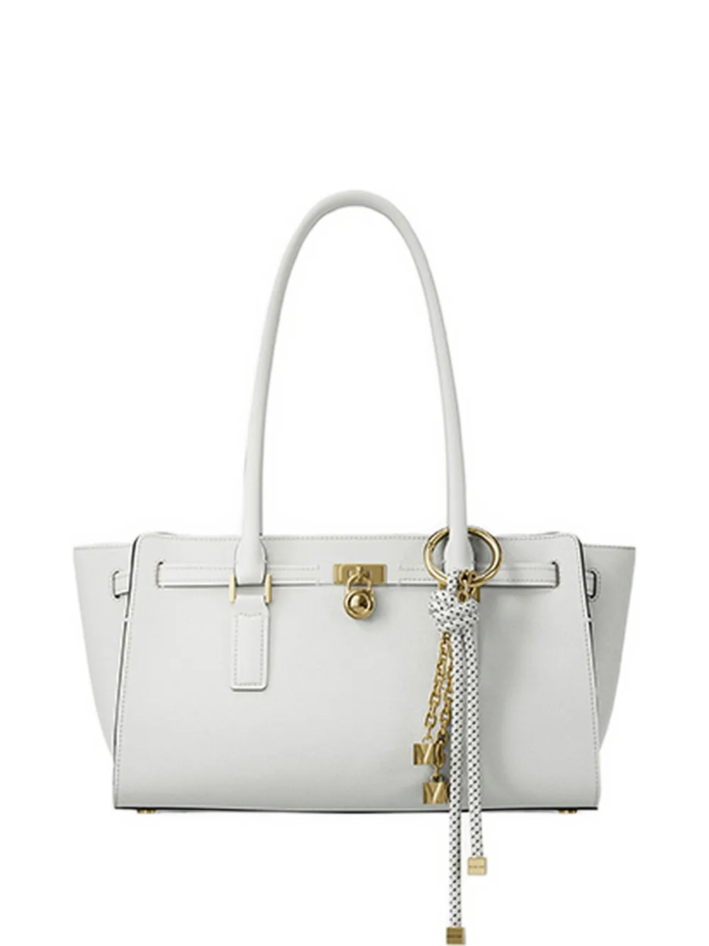 Michael Kors Hamilton Moderne small leather satchel - Weiß