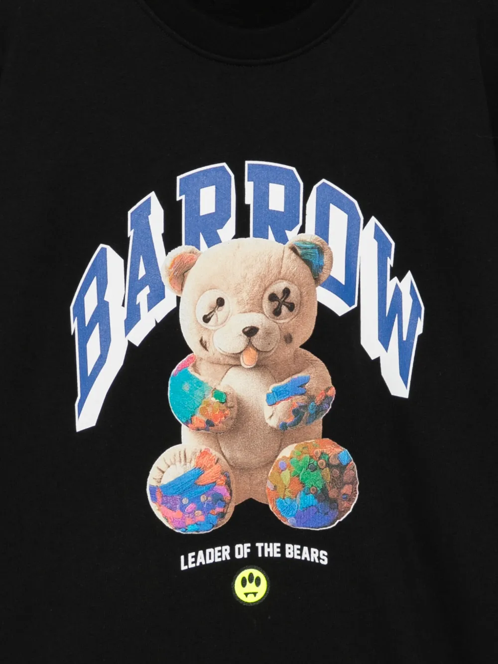 Barrow kids Trui met teddybeer-print Zwart