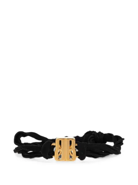 Balenciaga Nano Ribbon BB bracelet in black/shiny gold