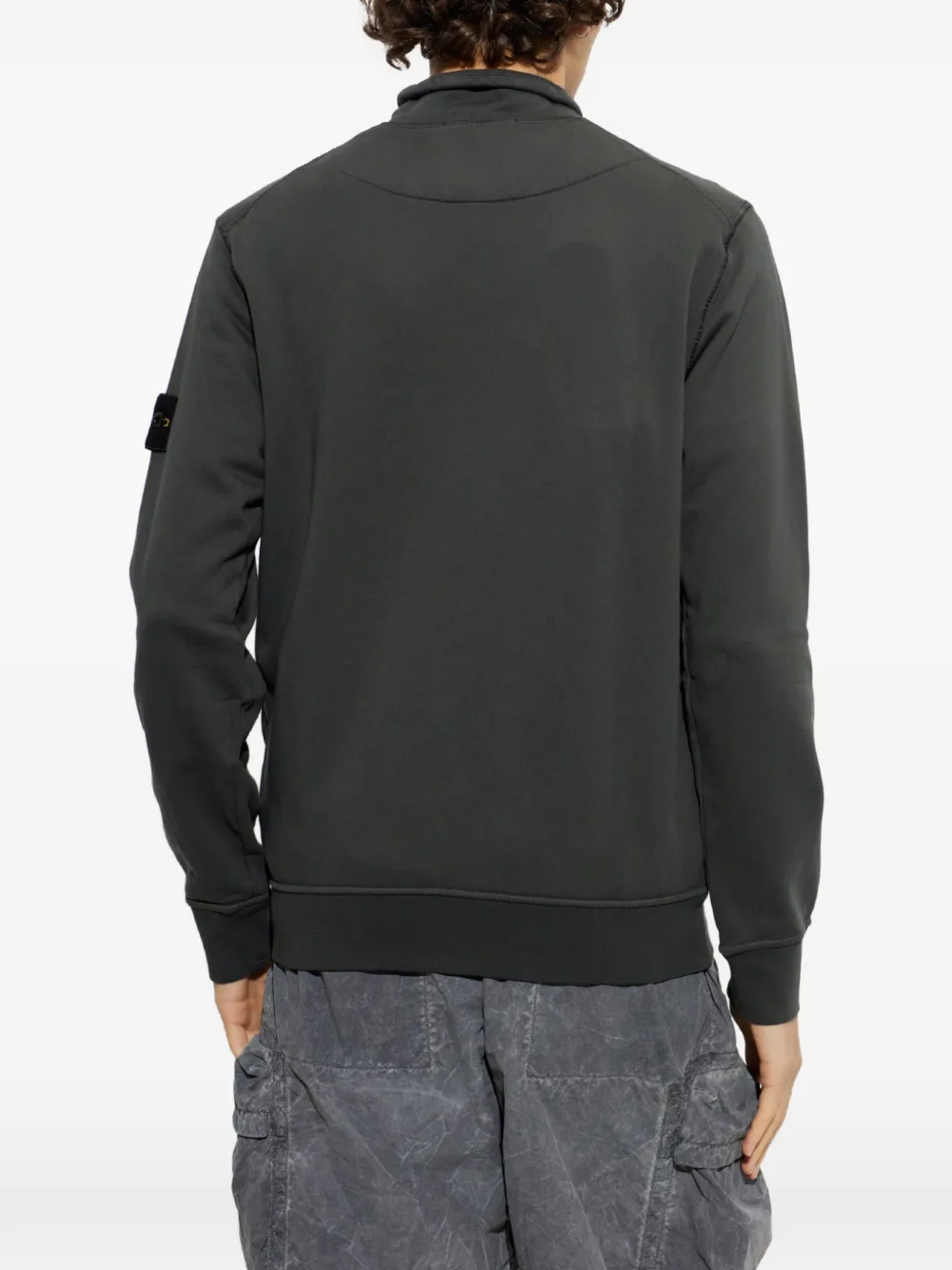 Stone Island 6100063 katoenen-fleece trui Grijs