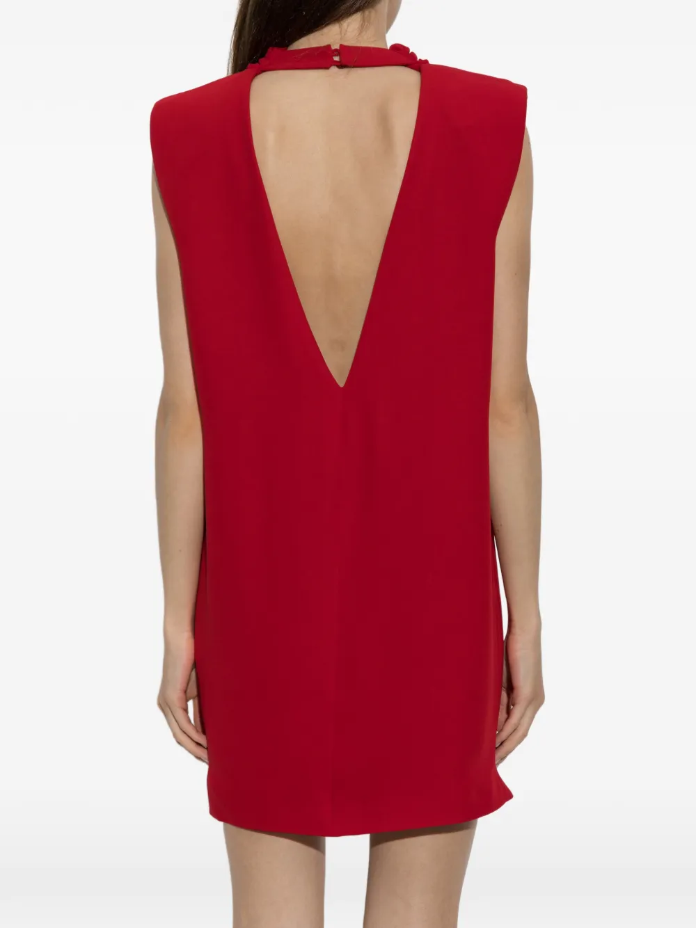 Valentino Garavani silk open-back dress Rood