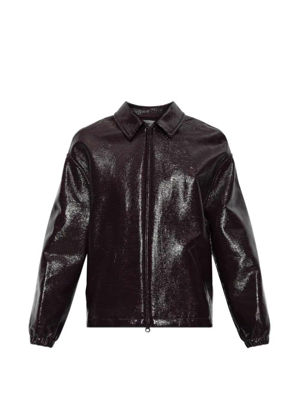 Courrèges vinyl bomber jacket - Violett