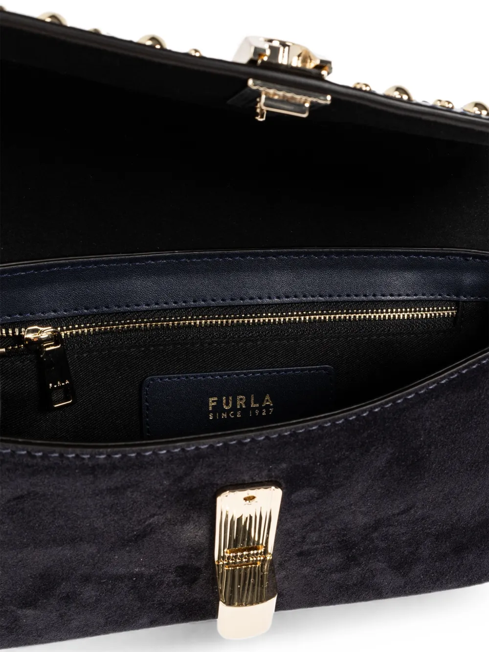 Furla Iride schoudertas met studs Blauw