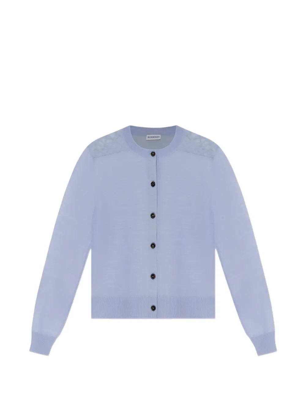 Burberry Wendy button-fastening knitted cardigan - Blau