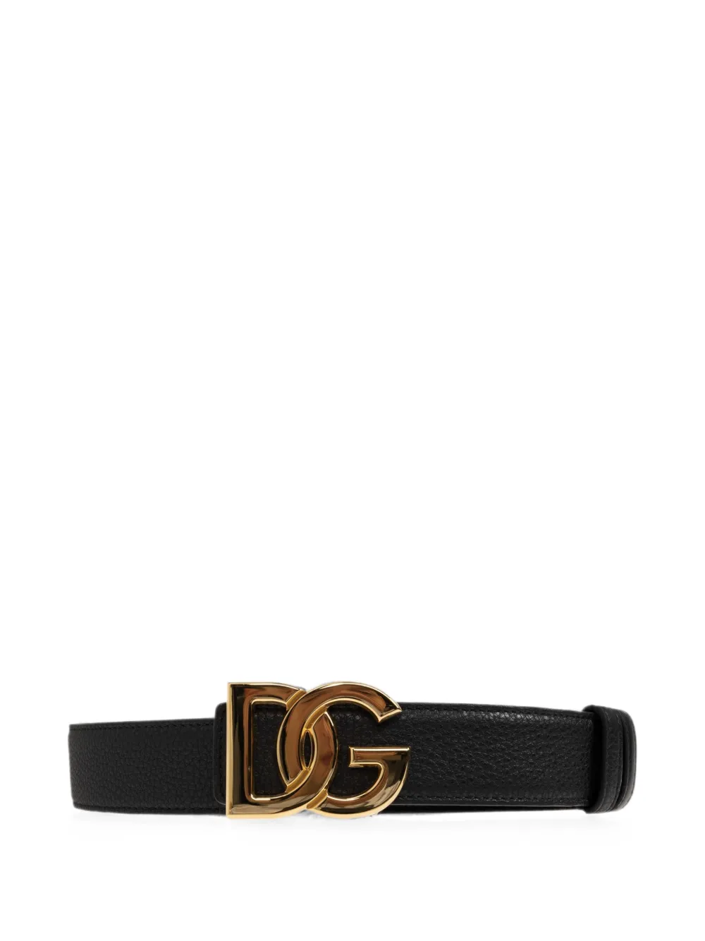 Dolce & Gabbana DG logo-plaque belt - Schwarz