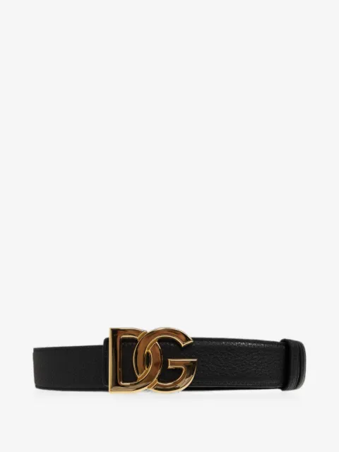Dolce & Gabbana DG logo-plaque belt