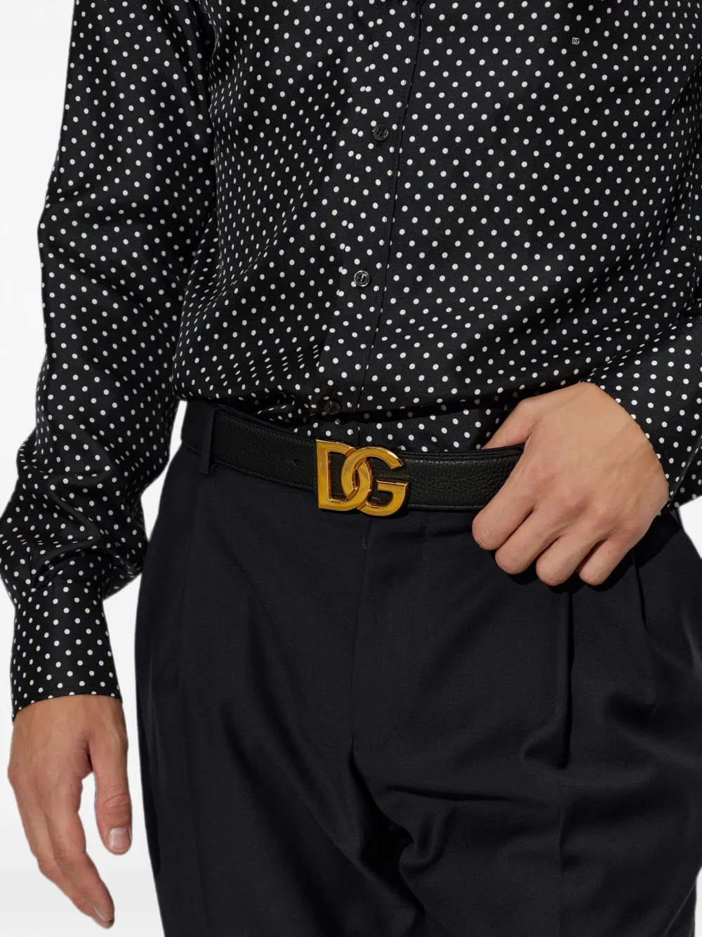 Dolce & Gabbana Riem met logoplakkaat Zwart