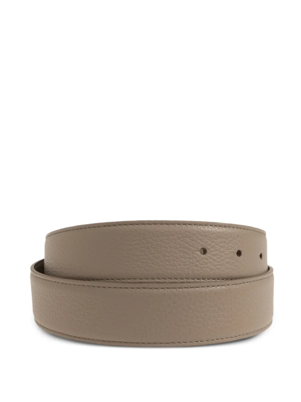 Dolce & Gabbana Leren riem met DG-logo Beige