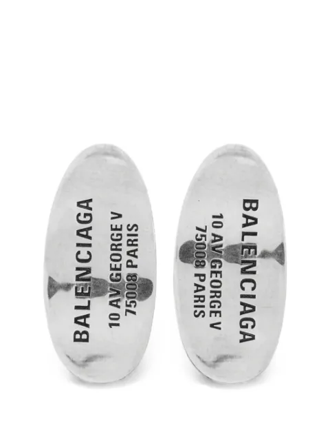 Balenciaga Everyday stud earrings in antique-silver