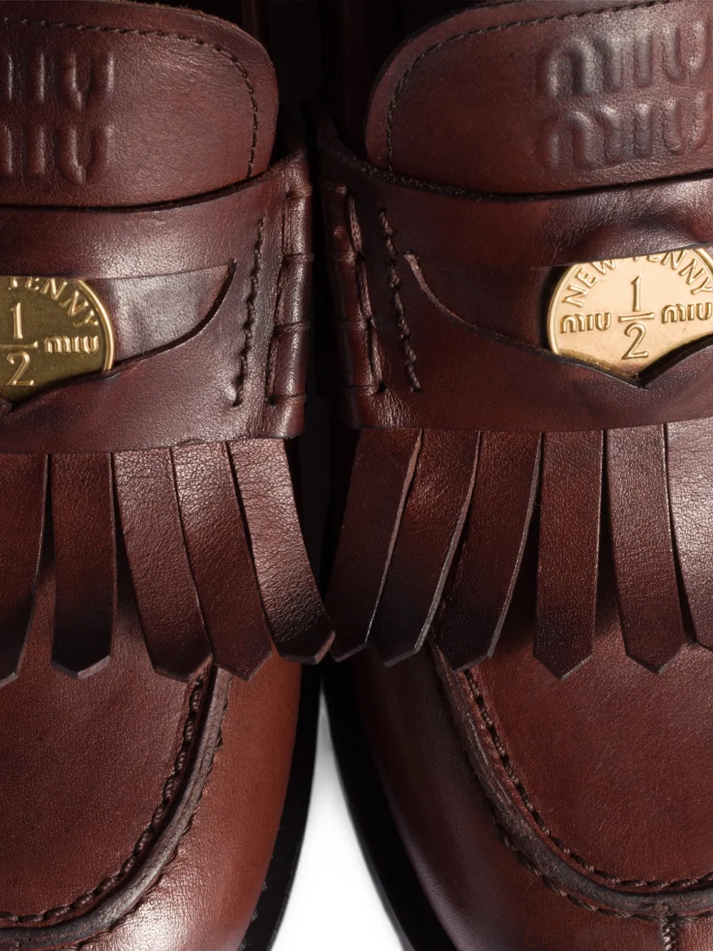 Miu leather loafers Bruin