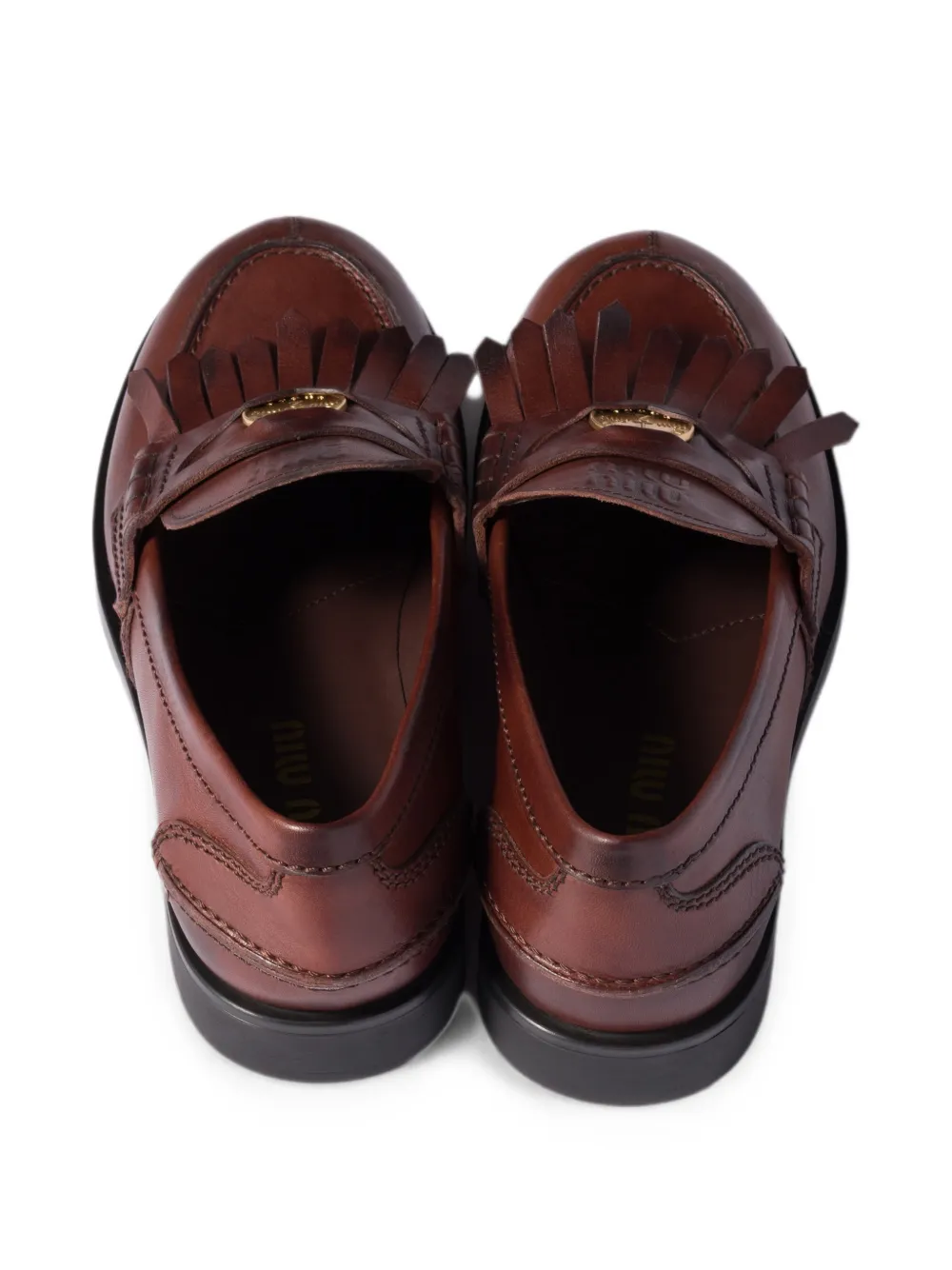 Miu leather loafers Bruin