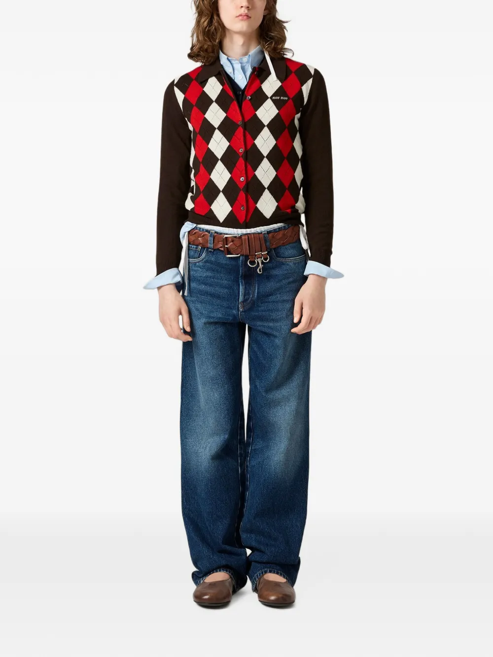 Miu Kasjmier vest Bruin