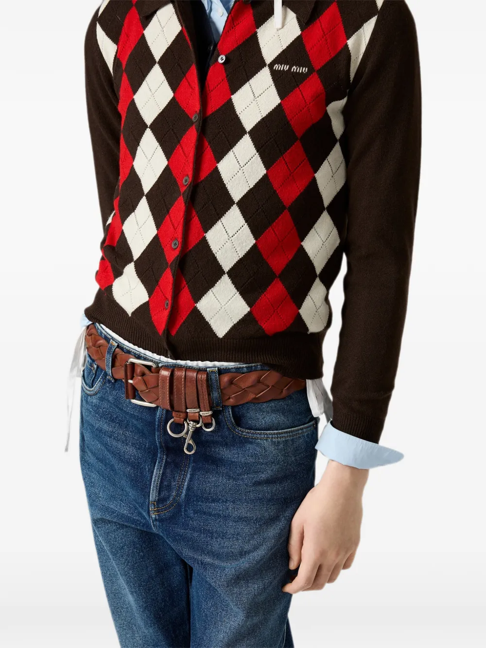 Miu Kasjmier vest Bruin