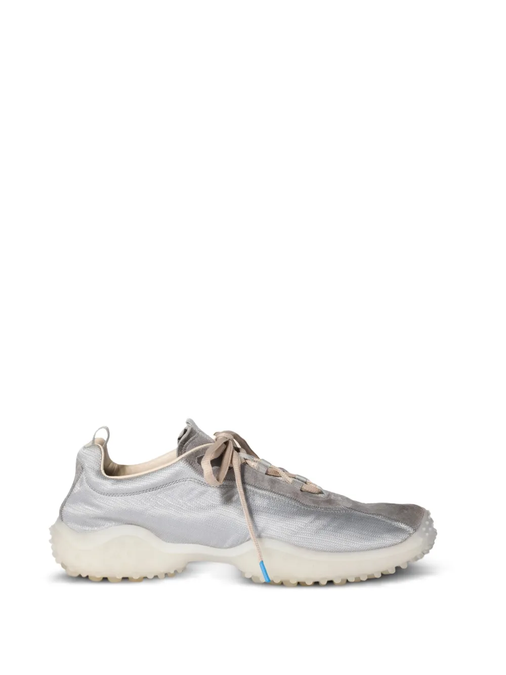 Miu Miu Bubble Sneakers aus Funktionsstoff und Wildleder - Silber