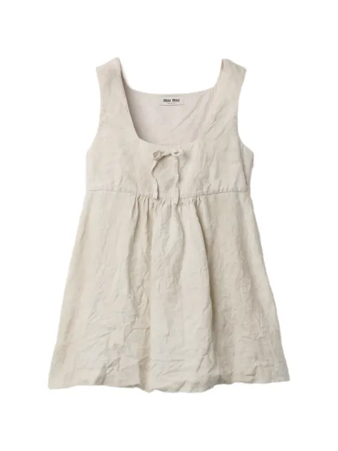 Miu Miu linen mini dress