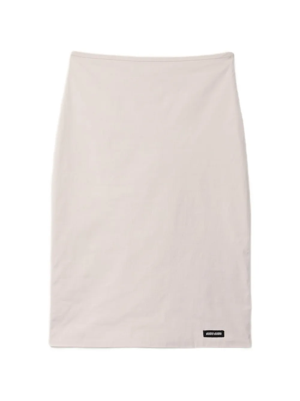 Miu Miu stretch poplin skirt - Toni neutri