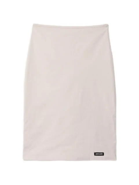 Miu Miu stretch poplin skirt