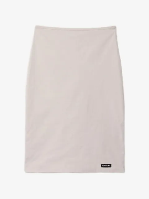 Miu Miu stretch poplin skirt