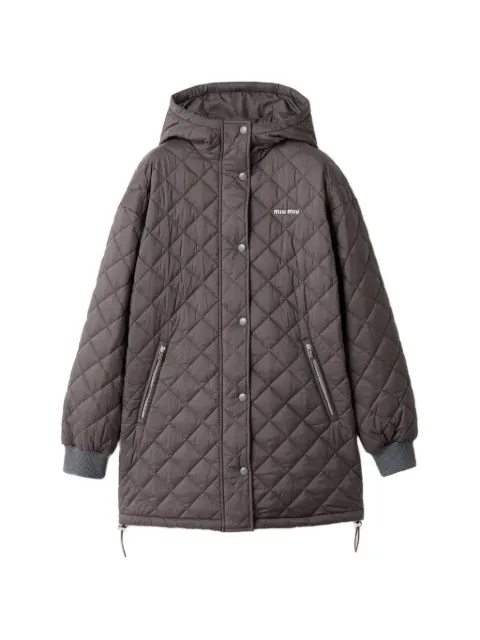 Miu Miu Technical pongé down jacket
