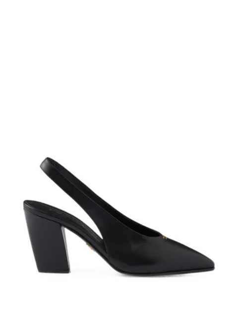 Prada leather slingback pumps