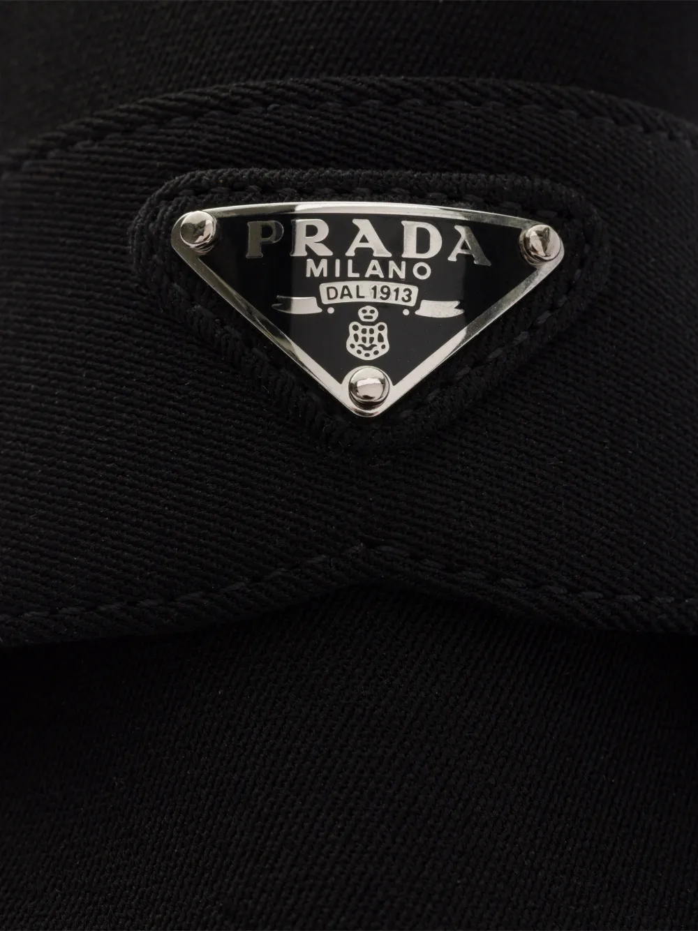 Prada Loafers van stof Zwart