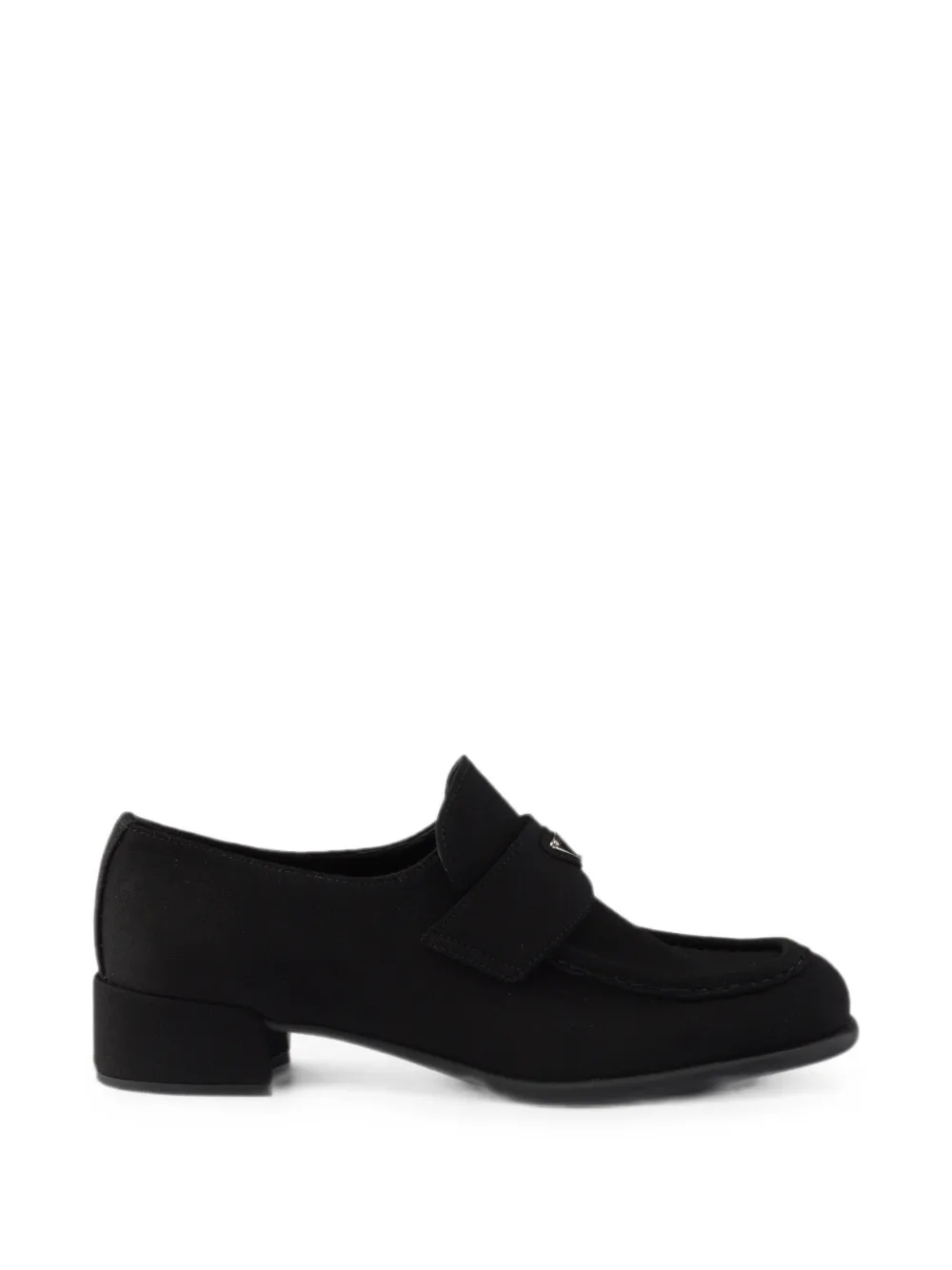 Prada Fabric Loafers In Black