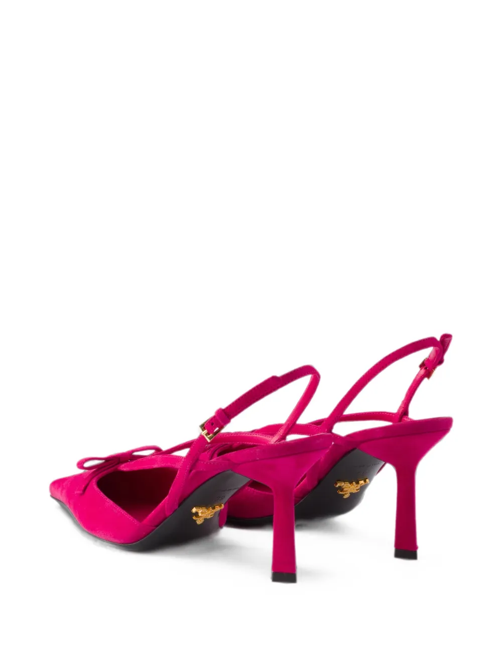 Prada suede slingback pumps Roze