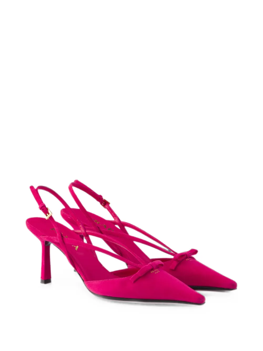 Prada suede slingback pumps Roze