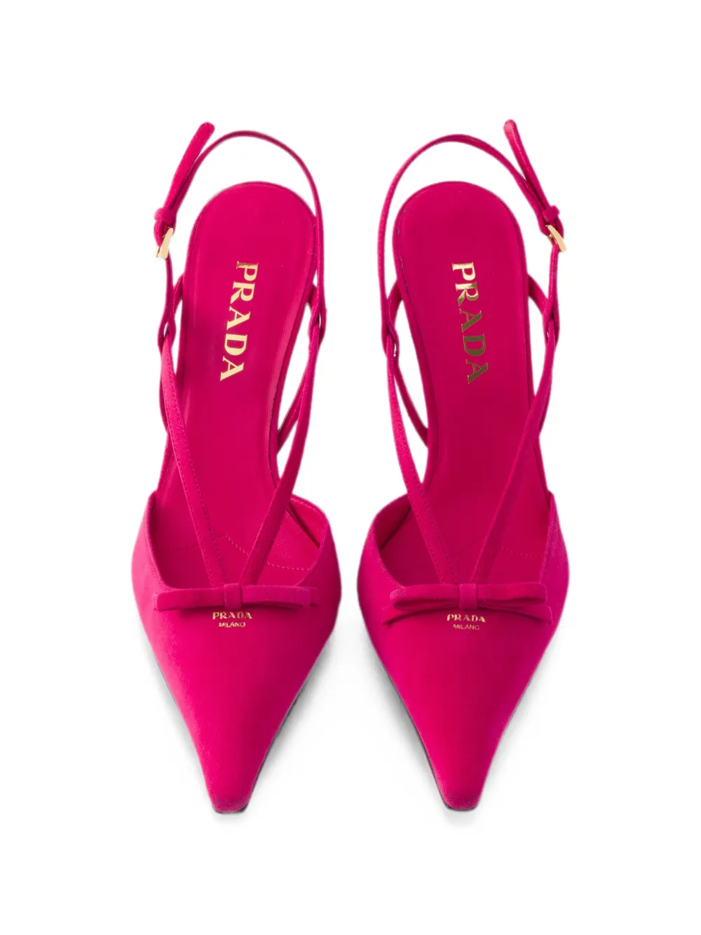 Prada suede slingback pumps Roze