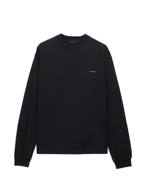 Prada long-sleeved cotton T-shirt