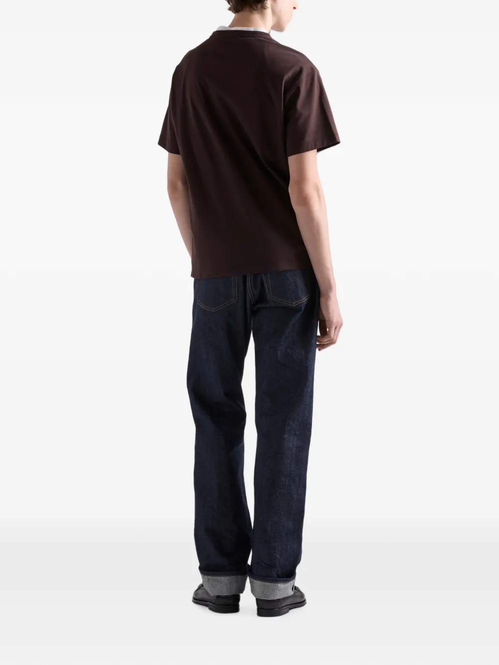 Prada Katoenen T-shirt Bruin
