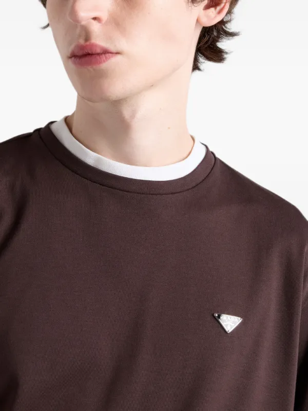 Prada Cotton T-shirt | Brown | FARFETCH