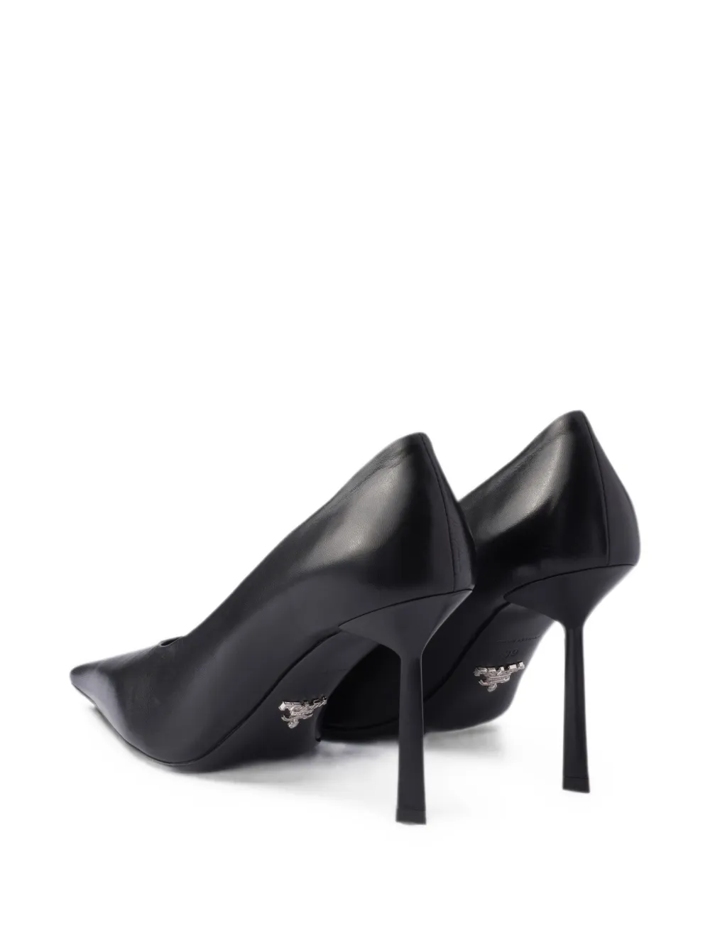 Prada leather pumps Zwart