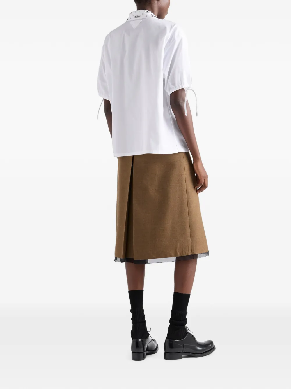 Prada Popeline shirt Wit