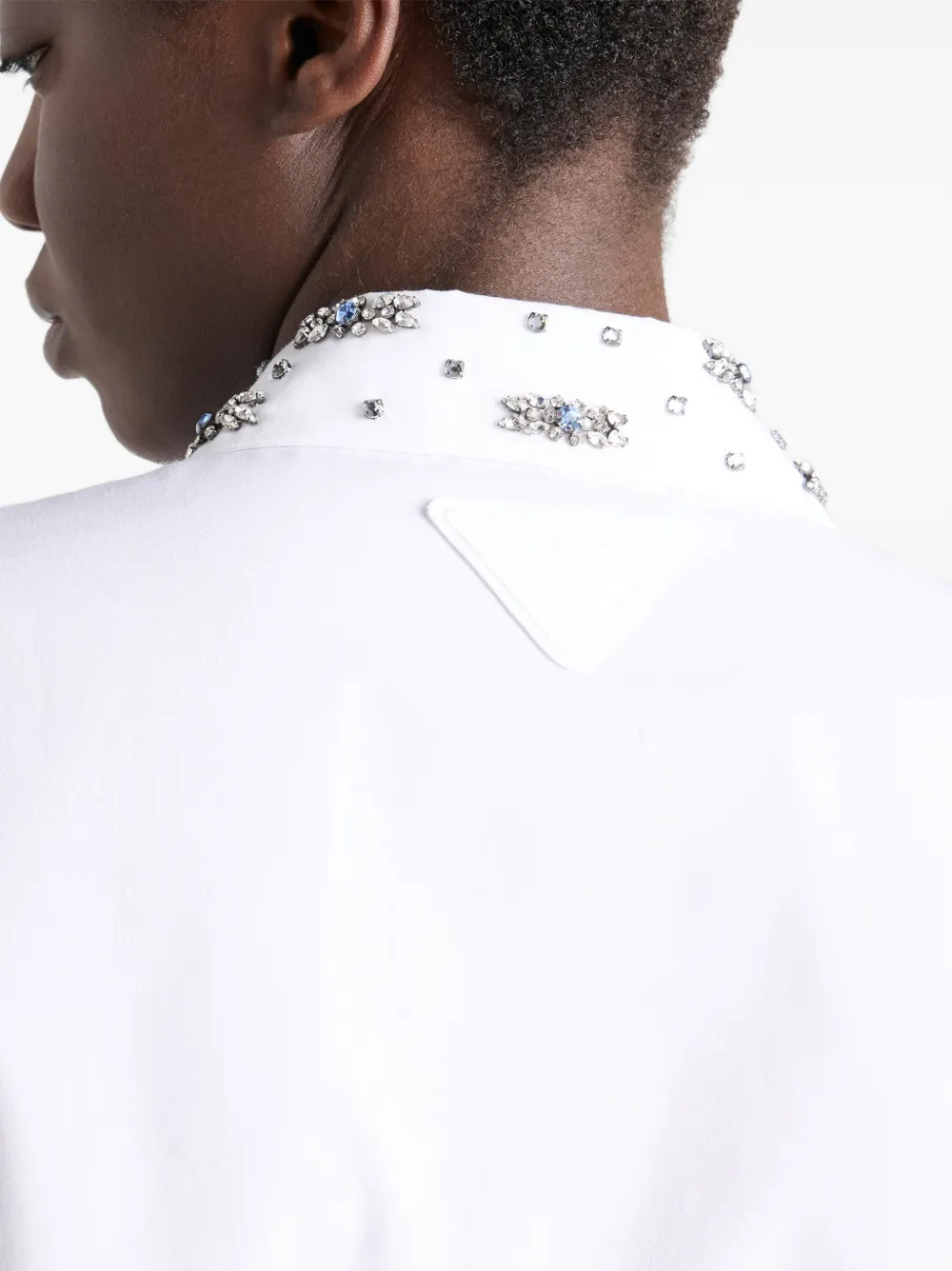 Prada Popeline shirt Wit