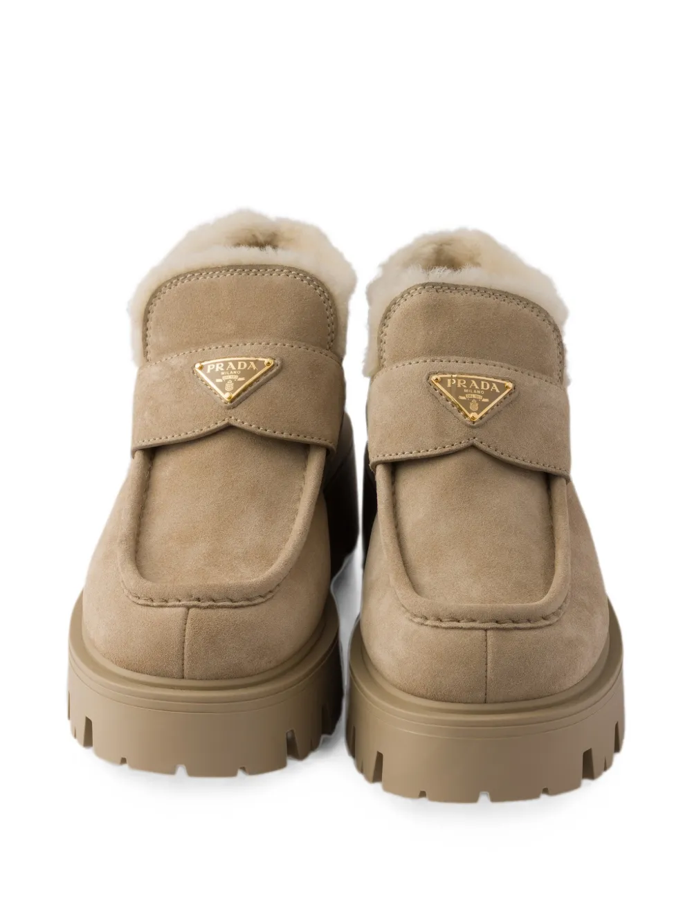Prada Suède loafers Beige