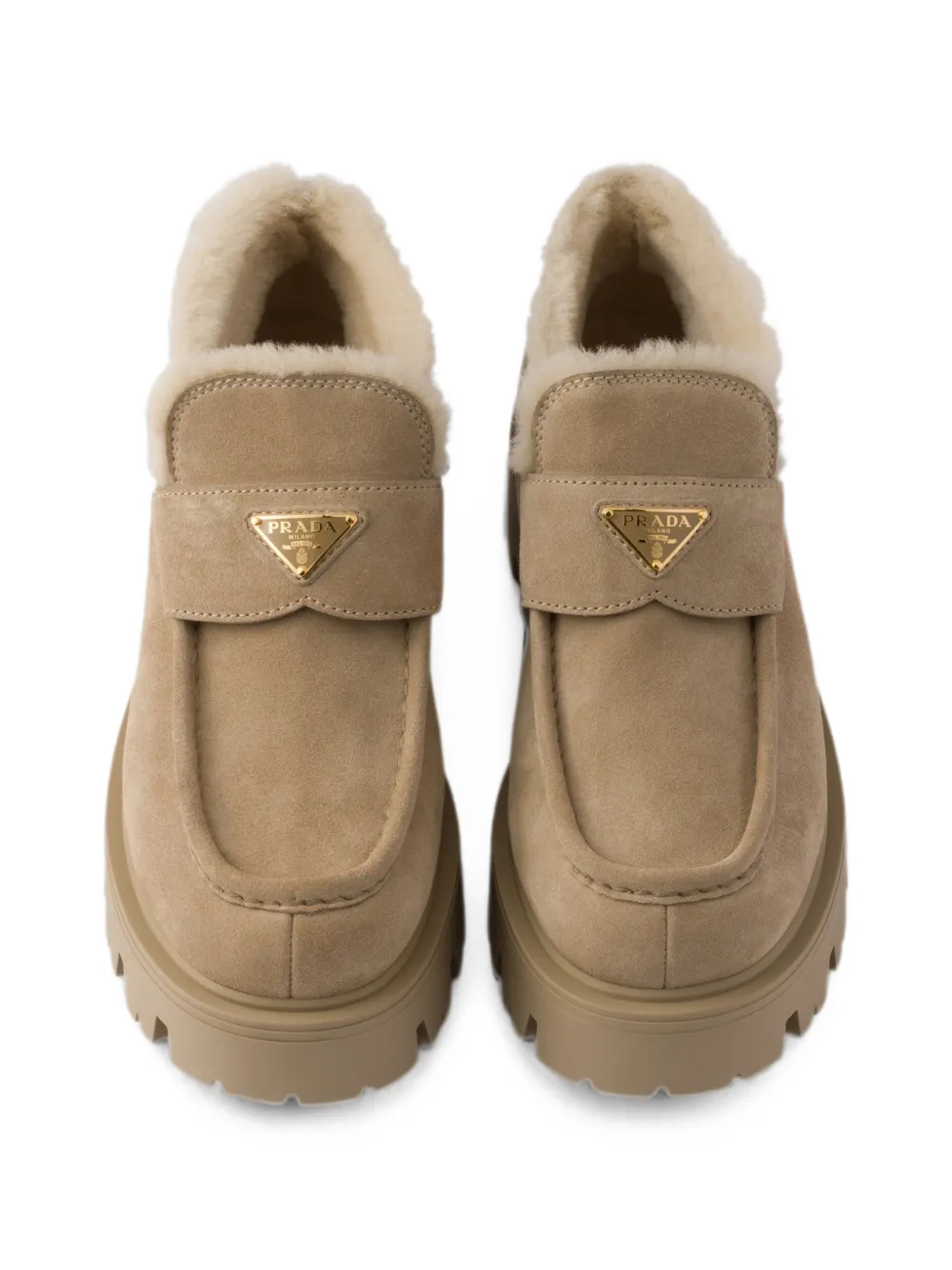 Prada Suède loafers Beige