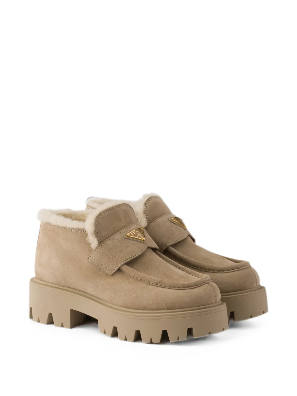 Prada Suède loafers Beige