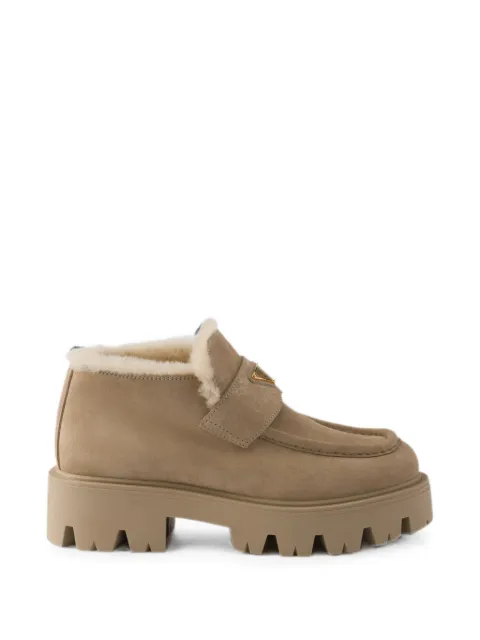 Prada suede loafers