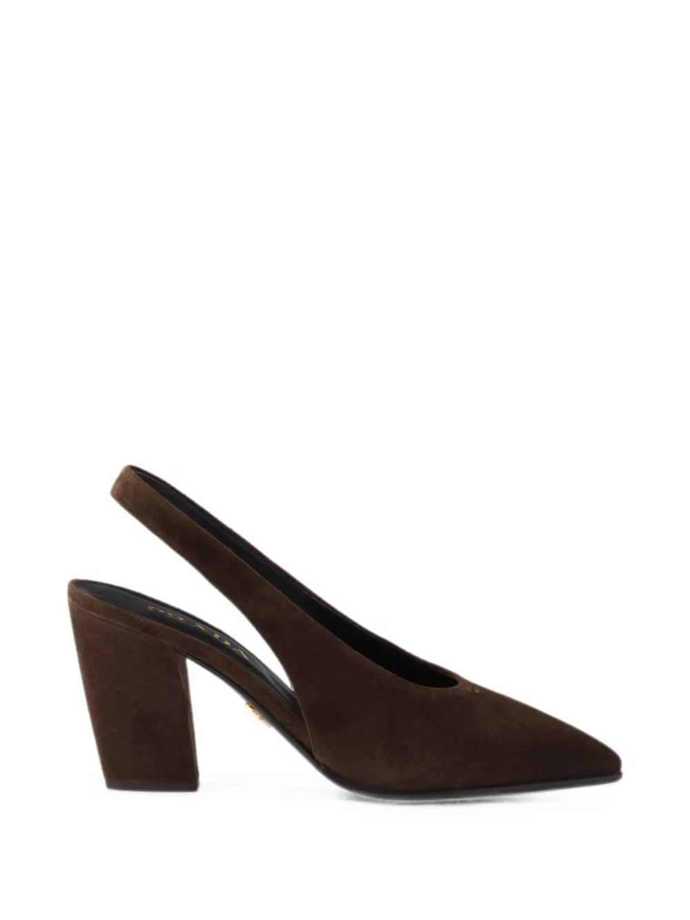 Prada suede leather slingback pumps Bruin